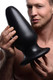 Gigantor XXXL Tapered Butt Plug Black by XR Brands - Product SKU CNVXR -AF837