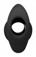 Hive Anal Tunnel Silicone Ribbed Hollow Anal Plug Large by XR Brands