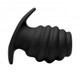 Hive Anal Tunnel Silicone Ribbed Hollow Anal Plug Large by XR Brands - view 4