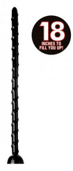 Hosed Swirled 18 Inches Thin Anal Snake Black by XR Brands