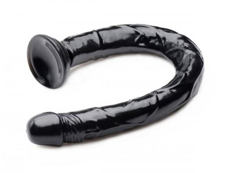 The Hosed Realistic 19 Inches Anal Dildo Black Sex Toy For Sale