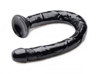 Hosed Realistic 19 Inches Anal Dildo Black by XR Brands