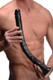 Hosed Realistic 19 Inches Anal Dildo Black by XR Brands - Product SKU CNVXR -AG336