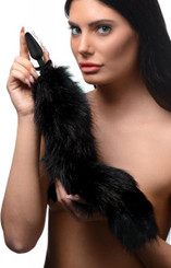 Small Fox Vibrating Anal Plug - Black by XR Brands