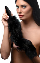 Large Fox Anal Plug - Black by XR Brands