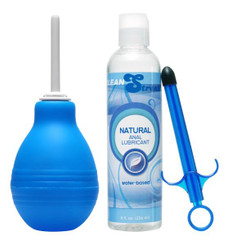 Easy Clean Enema Bulb And Lube Launcher Kit by XR Brands