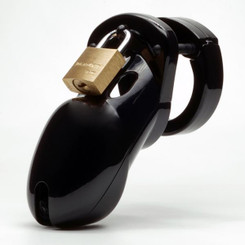 Cb-3000 Black 3in Chastity Cage W/ Complete Kit by CBX Male Chastity