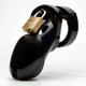 Cb-3000 Black 3in Chastity Cage W/ Complete Kit by CBX Male Chastity