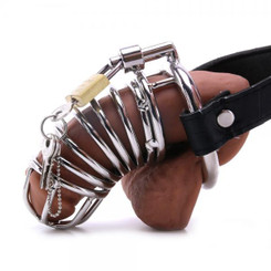Chastity Belt With Lock Steel by Pipedream Products