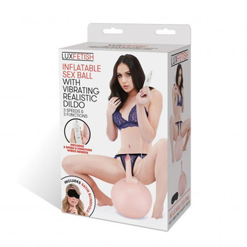 Lux Fetish Inflatable Sex Ball W/ Vibrating Dildo Adult Sex Toys