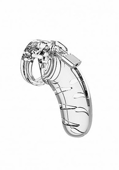 Mancage Model 03 Chastity 4.5 inches Chastity Cage Clear by Shots Toys