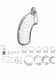 Mancage Model 03 Chastity 4.5 inches Chastity Cage Clear by Shots Toys - view 4