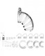 Mancage Chastity Cage 3.5 inches Transparent Model 2 by Shots Toys - view 3