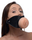 XR Brands Pussy Face Oral Sex Mouth Gag Black - Product SKU XRAF212