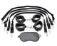 Fetish Fantasy Cuff and Tether Set Black by Pipedream Products