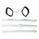 Expand Spreader Bar & Cuffs Set Aluminum Silver by Sportsheets