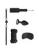 Ouch Introductory Bondage Kit #5 Black by Shots Toys
