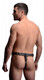 Strict Male Chastity Harness O/S Black Leather by XR Brands - Product SKU XRAF254