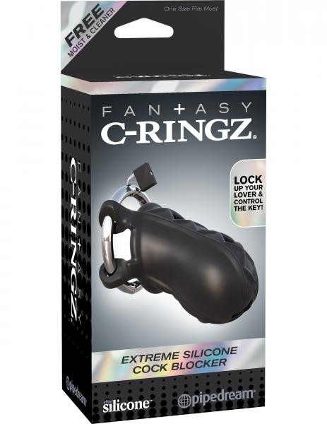 Buy Fantasy C-Ringz Extreme Cock Blocker Black Adult Sex Toys