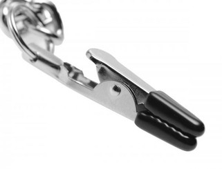 Chained Collar Nipple Clamps and Clitoris Clamps by XR Brands