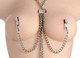 Chained Collar Nipple Clamps and Clitoris Clamps by XR Brands - view 2