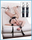 Bedspread Under Bed Bondage Straps by Kinklab