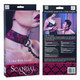Scandal Collar With Leash Red Black O/S by Cal Exotics - view 2