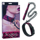 Cal Exotics Scandal Collar With Leash Red Black O/S - Product SKU SE271250
