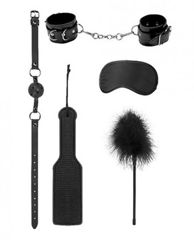 Ouch Introductory Bondage Kit #4 Black by Shots Toys