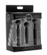Dark Rods 3 Piece Silicone Penis Plug Set Black by XR Brands - view 4