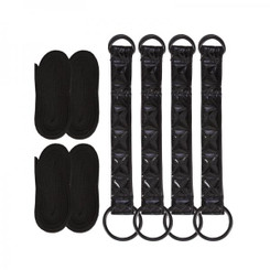 Sinful Bed Restraint Straps Black by NS Novelties