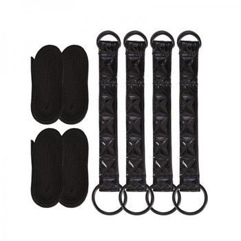 Sinful Bed Restraint Straps Black by NS Novelties