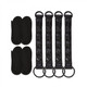 Sinful Bed Restraint Straps Black by NS Novelties