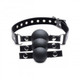 Strict Interchangeable Silicone Ball Gag Set Black by XR Brands