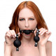 Strict Interchangeable Silicone Ball Gag Set Black by XR Brands - Product SKU XRAF716