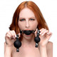 Strict Interchangeable Silicone Ball Gag Set Black by XR Brands - view 2