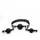 Strict Interchangeable Silicone Ball Gag Set Black by XR Brands - view 3