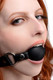 Strict Interchangeable Silicone Ball Gag Set Black by XR Brands - view 4