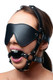 Strict Eye Mask Harness With Ball Gag Black by XR Brands - view 3