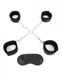 Deluxe Chain Hogtie, 4 Universal Soft Restraint Cuffs by Electric Eel Inc