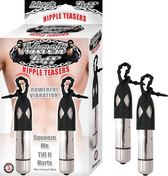 Mack Tuff Nipple Teasers Silver Black Adult Toys