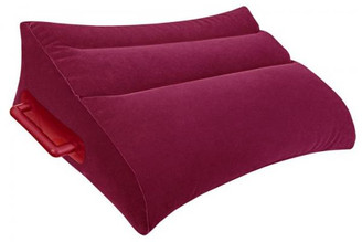 Inflatable Position Pillow Burgundy Sex Toy