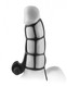 Deluxe Silicone Power Cage - Black Adult Sex Toys