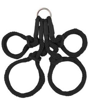 Fetish Fantasy Japanese Silk Rope Hogtie Black by Pipedream Products