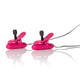 Nipple Play Vibrating Heated Nipple Clamps Pink by Cal Exotics - view 2