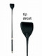Wide Tip Bat Crop 27.5 Inch - Black by Spartacus - Product SKU SPL11L