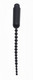 Dark Rod Vibrating Beaded Silicone Sound Black by XR Brands