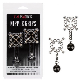 Nipple Grips 4-point Weighted Nipple Press by California Exotic Novelties