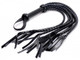 Strict 8 Tail Braided Flogger Black Leather Adult Toys