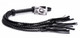 Strict 8 Tail Braided Flogger Black Leat by XR Brands - view 3